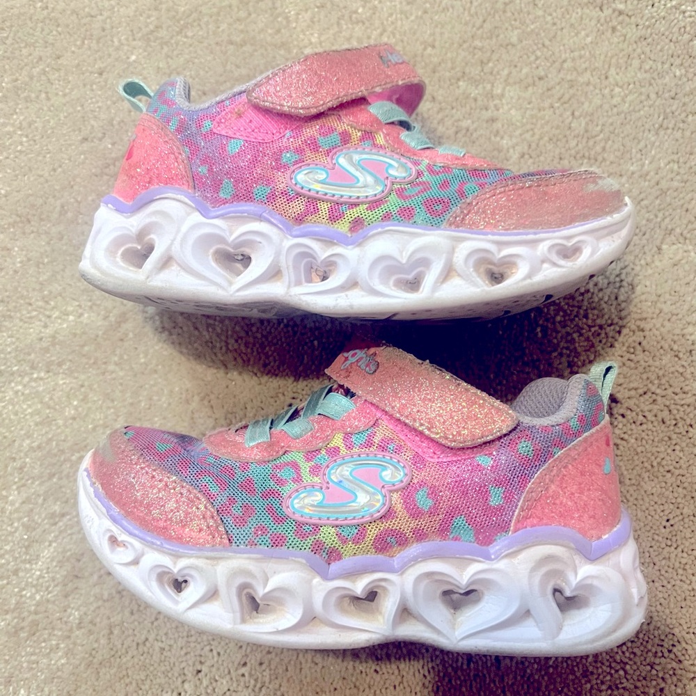 Toddler girls light up sketchers